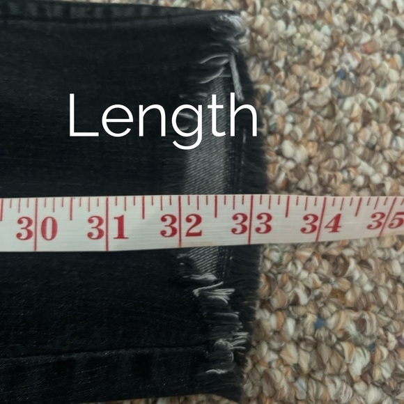 Free People Women’s Distressed Raw Hem Black Ankle Skinny Jeans Size 27 - Picture 5 of 7
